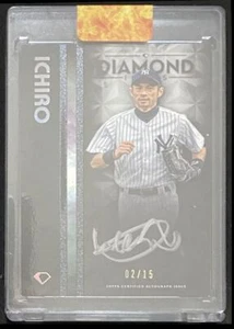 2023 Topps Diamond Icons Ichiro Auto 02/15 - Picture 1 of 2