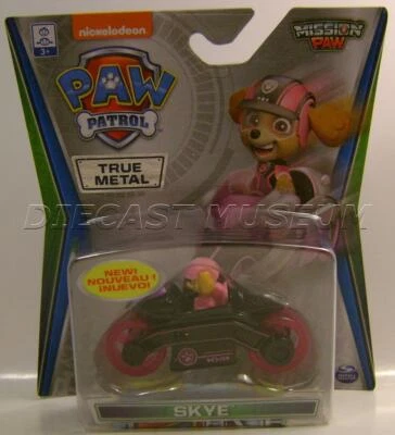SKYE CHASE CAR ULTRA RARE PAW PATROL TRUE METAL NICKELODEON DIECAST SPIN MASTER - Image 1 of 4