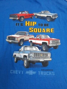 Camiseta Chevy Square Body 3ª Generación Camiones Clásicos Hip To Be Cuadrada Para Hombre Papá - Imagen 1 de 4