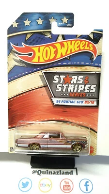 Hot Wheels Stars & Stripes 64 pontiac gto (NP28) - Immagine 1 di 2