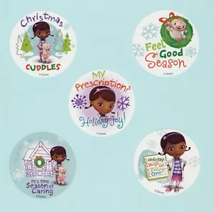 15 Doc McStuffins Christmas Winter Holiday - Large Stickers - Party Favors - Picture 1 of 1