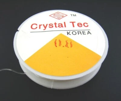 ELASTIC CLEAR CRYSTAL STRING FOR JEWELLERY MAKING 0.8mm & 1.0 mm, approx 10m - Image 1 of 4