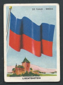 Liechtenstein Flag Vaduz Castle 1952 - Picture 1 of 1