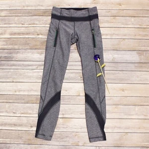 Pantalones de entrenamiento Lululemon azul marino verde bolsillos de malla 2 - Imagen 1 de 6