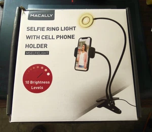 Macally Selfie Ring Light with Cell Phone Holder - Open Box - Picture 1 of 2