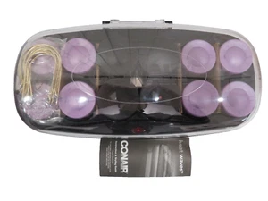 Conair Heat Waves 12 Jumbo Rollers Flocked for Big Curls Quick Heat-Up CHV14X - Picture 1 of 5