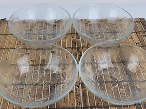 4 VTG KIG Indonesia Soup Cereal Salad BOWL Lot of 4 Floral Glass Bowls - NICE - Picture 1 of 11