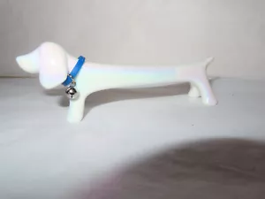 Vintage irisierender Dackel Hund Figur Tintenschreiber - Bild 1 von 6