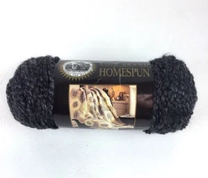 1 Skein Lion Brand Yarn Color 320 Regency Lot 93472.01 Charcoal Gray  - Picture 1 of 8