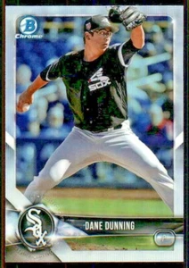 2018 BOWMAN DRAFT CHROME BASE REFRACTOR BDC-170 DANE DUNNING WHITE SOX - Picture 1 of 2