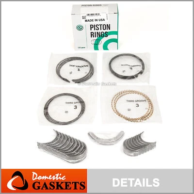 Anillos de pistón rodamientos de varilla principal aptos para Toyota Celica Camry MR2 90-99 2,2 L DOHC 5SFE Foto 1 de 4