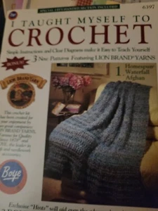 I Taught Myself To Crochet Boye 6397 Instructions 3 New Patterns Paperback B1 - Picture 1 of 13