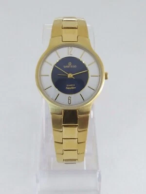 Sartego Seville quartz sapphire 50 meter Gold tone women's watch SVQ663 - Image 1 of 4