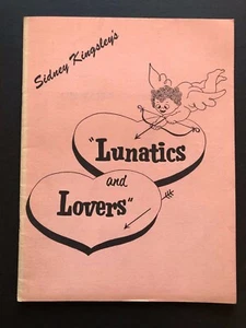 Lunatics and Lovers Theatre Program w/Playbill (1955) - 21 Pages - 9" x 12" - Picture 1 of 4