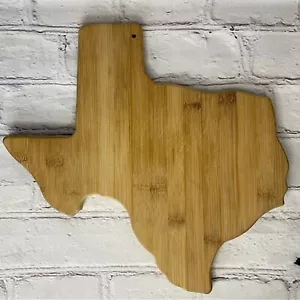 Tabla de cortar totalmente de bambú en forma de estado de Texas novedad utensilios de cocina decoración - Imagen 1 de 9