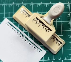 Martha Stewart Embossed Diamonds Fancy Paper Punch Edge Works Great - Picture 1 of 3