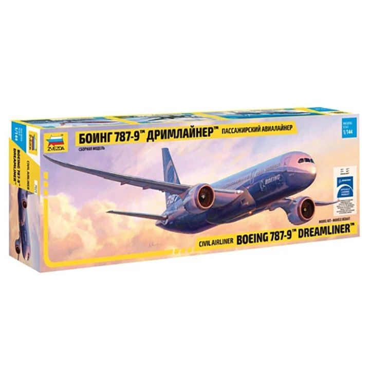 Zvezda #7021 1/144 Boeing 787-9 Dreamliner - Versión fuselaje largo Foto 1 de 1