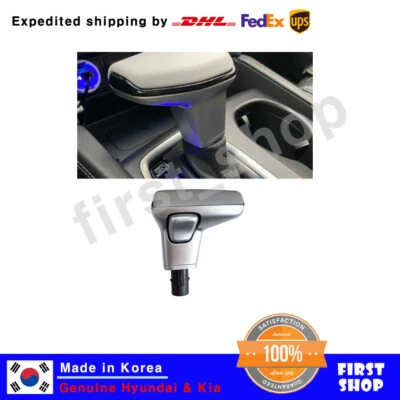 OEM GRAY Parts Auto Gear Leather Shift Knob Lever for HYUNDAI Elantra 2021-2022 - Изображение 1 из 2