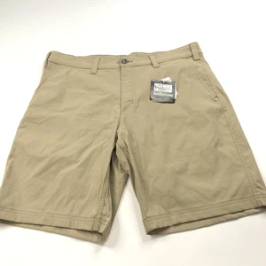 Eddie Bauer Travex NEW 38 (Fit 38In) Hiking Cargo Nylon Spandex 10" Shorts Beige - Picture 1 of 9