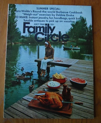 Vintage Family Circle Magazine July 1968 Foto 1 de 4