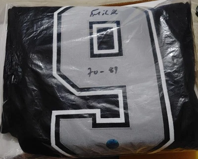 Camiseta deportiva autografiada con inscripción de Bernie Nicholls Foto 1 de 2