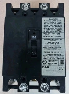 Eaton CC3200YJ 200 Amps 3-Pole 240 volts Circuit Breaker CC3200YJ - Picture 1 of 4
