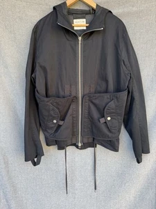 Helmut Lang Utility-Jacke Herren XL schwarz mit Kapuze taktische Taschen - Bild 1 von 10