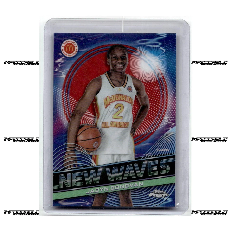 2023 Topps Chrome McDonald's A/A - New Waves Red #NW-15 Jadyn Donovan Rookie 3/5 - Image 1 of 2