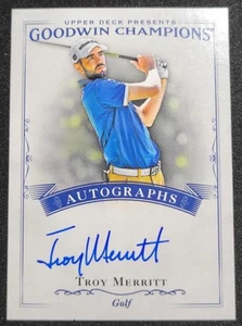 TROY MERRITT 2016 UPPER DECK GOODWIN CHAMPION AUTOGRAPHS AUTO #A-ME GOLF - Picture 1 of 2