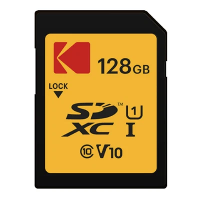 Kodak SDXC Card 128GB UHS-I U1 V10 Premium Up To 85 Mpbs Read Speed - Image 1 of 4