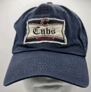 Vintage New Era Chicago Cubs Strapback Hat Cap Blue MLB Baseball - Picture 1 of 10