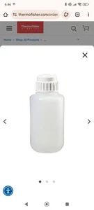 2126-4000 Nalgene Heavy-Duty PPCO Vakuumflaschen mit Verschluss 6 Stück - Bild 1 von 1