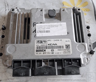 0281015242 Centralina iniezione  FORD FOCUS C-MAX (CAP) 1.6 TDCi (66Kw) Mnv - Immagine 1 di 4