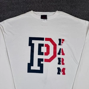 Vintage Phat Farm T-Shirt Mens 2XL White Long Sleeve Hip Hop Streetwear Urban - Picture 1 of 8