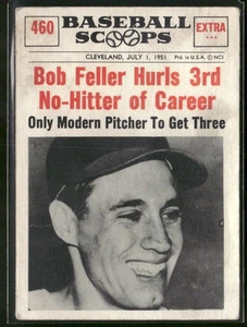 1961 Nu-Cards Baseball Scoops #460 Bob Feller GD/VG - Picture 1 of 2