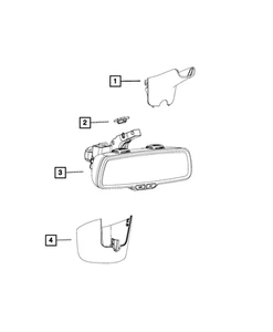 Genuine Mopar Inside Rear View Mirror 68096091AG - Picture 1 of 1