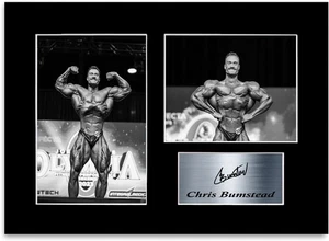 Chris Bumstead Signed Photo Print Mount A4 Bodybuilding Gym Motivational Poster - Picture 1 of 1