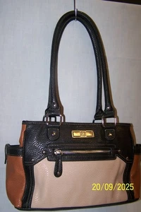 GIANI BERNINI DOPPELRIEMEN SCHULTER HANDTASCHE COLORBLOCK RN 108833 - Bild 1 von 7