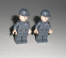 Lego Star Wars IMPERIAL OFFICER w/ Smile Calvary Kepi Lot of 2 Minifigure 7264