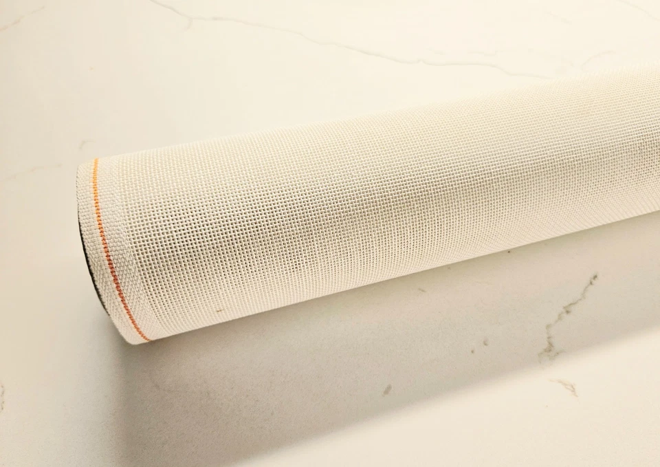 ZWEIGART Orange Line Blank Mono Deluxe 18-Mesh White Needlepoint Canvas 20"X 18"