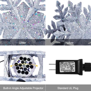 Christbaumspitze Projektor Schneeflocke Weihnachtsbaum - Bild 1 von 7