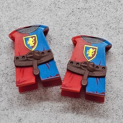 Paquete de 2 bloques de tabardo de león personalizados accesorios para minifiguras gb7LT2 Foto 1 de 4