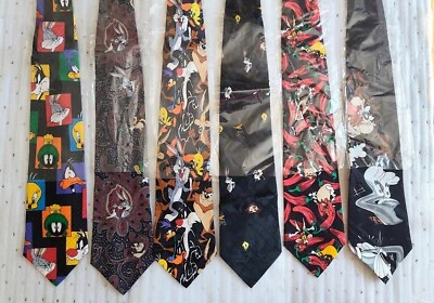 NEW: SET 6 PCS 100% Silk Handmade Neckties HIGH QUALITY from China - Image 1 of 4