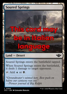 MTG 4x SOURED SPRINGS EXC - SORGENTE INACIDITA 264 - OTJ - MAGIC - Picture 1 of 1