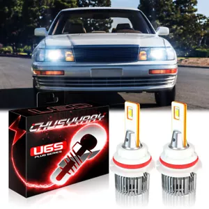 For Lexus LS400 1990-1992 6000K LED Headlight High/Low Beam 2 Bulbs Combo - Picture 1 of 12