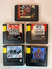 Lot Of 5 Sega Genesis Games Sport Featuring Mutant Leaque Football