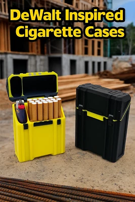 Estuche de cigarrillos inspirado en DeWalt Tough System | El original | Impreso en 3D Foto 1 de 4