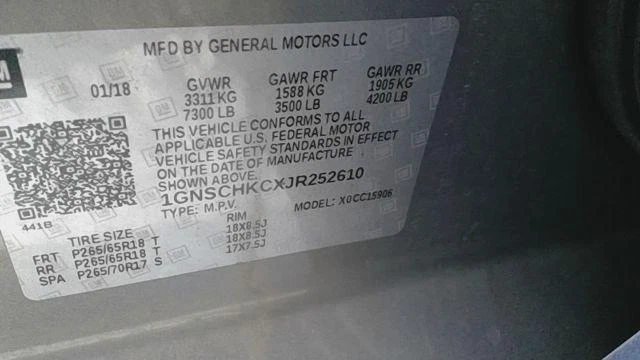 15 16 17 18 19 20 CHEVY/GMC SUBURBAN 1500 SERIES Air Bag left driver seat outer - Image 1 of 4