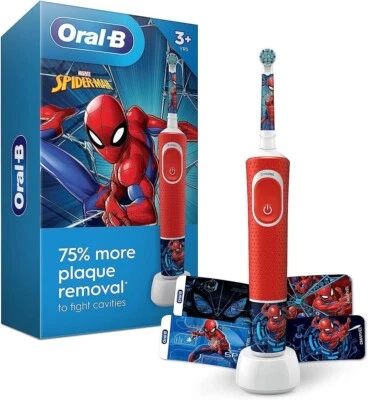 Oral-B Kids Electric Toothbrush Featuring Marvel's Spiderman, for Kids 3+ - Image 1 of 4