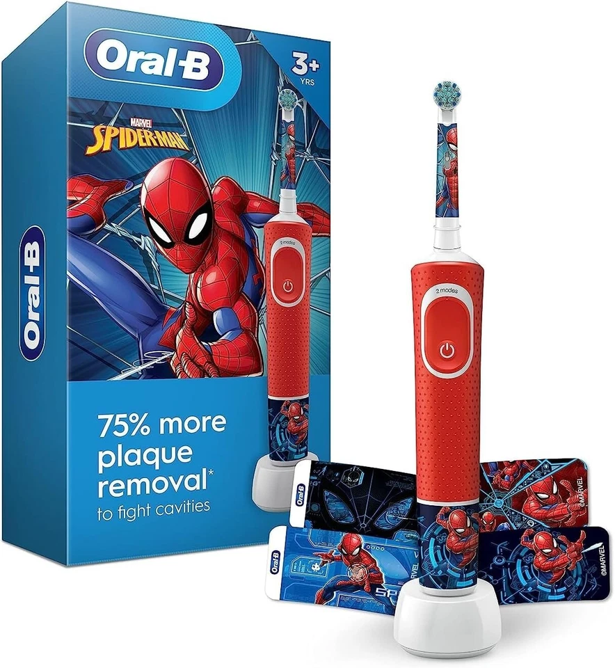 Disney Spiderman Oral-B Rechargable Braun Toothbrush Bb7